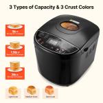 2LB Automatic Compact Bread Maker with 3 Crust Options