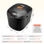 2LB Automatic Compact Bread Maker with 3 Crust Options