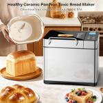 KBS Pro Stainless Steel Bread Machine, 2LB 17-in-1