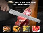 CoquusAid 10.6" Serrated Bread Knife