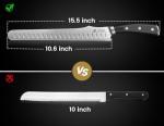 CoquusAid 10.6" Serrated Bread Knife