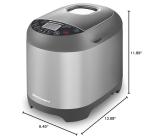 Elite Gourmet Programmable Bread Maker with 19 Functions