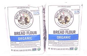Organic Unbleached Bread Flour by King Arthur - 3 Bags