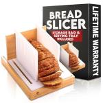 Adjustable Bread Slicer with Crumb Tray – 3 Sizes
