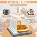 Adjustable Bread Slicer with Crumb Tray & Knife