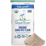Organic Dark Rye Flour, Stone Ground, 25 lbs