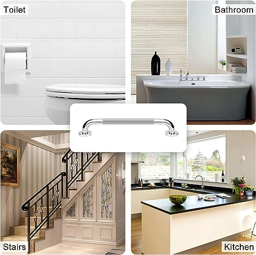 Stainless Steel Non-Slip Bathroom Grab Bar