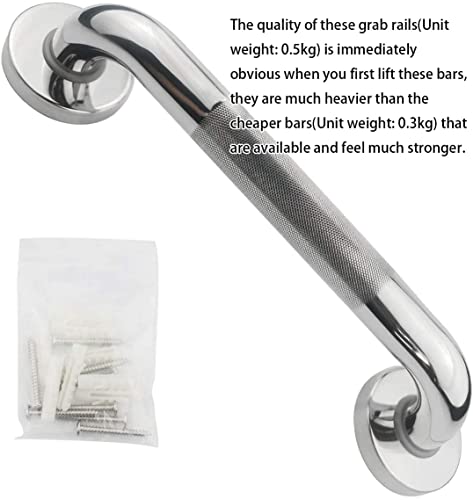 12-Inch Stainless Steel Bathroom Grab Bar