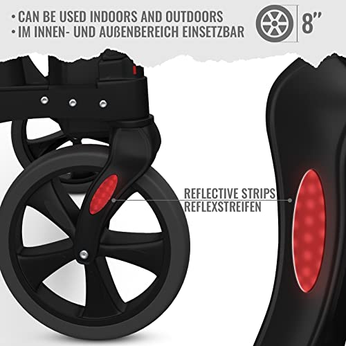 Folding Rollator with Adjustable Seat Height