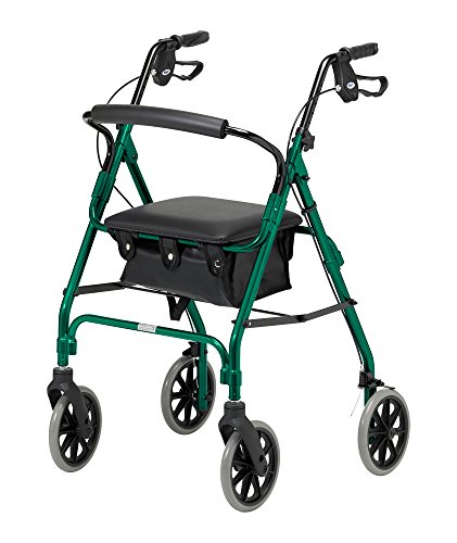 Days Four Wheel Rollator with Padded Seat