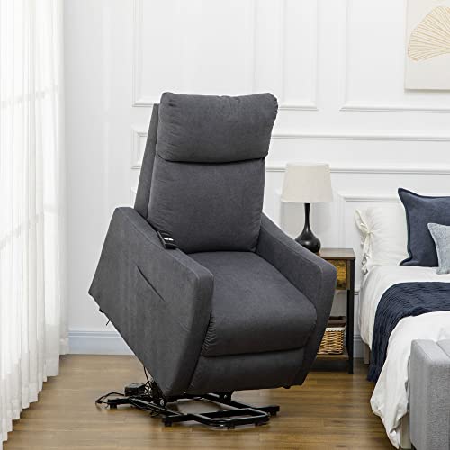 Electric Lift Chair for Elderly with Remote, Grey