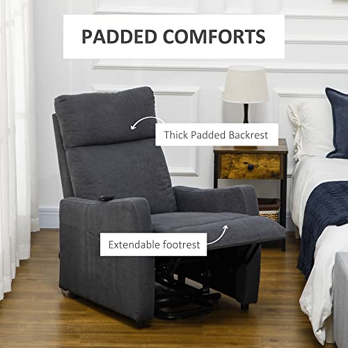 Electric Lift Chair for Elderly with Remote, Grey