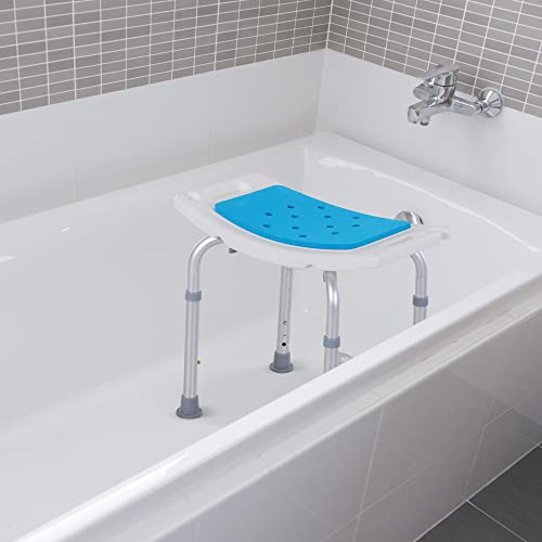 Adjustable Shower Stool with Non-Slip Seat
