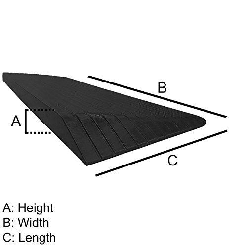 Electriduct 3.5" Rise Rubber Power Wheelchair Scooter Threshold Ramp