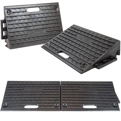 Heavy-Duty Rubber Kerb Ramps | Set of 4