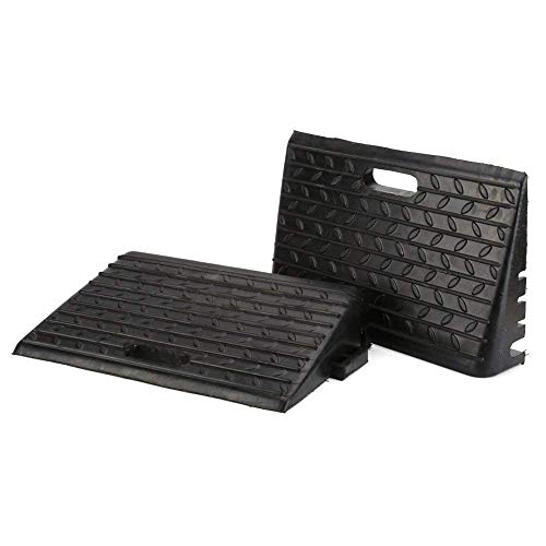 2-Pack Rubber Kerb Ramps for Mobility