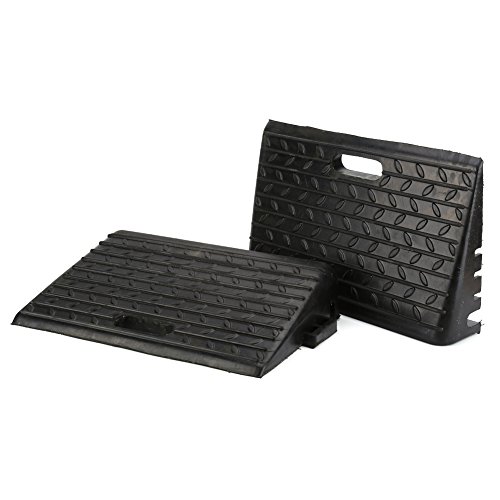 Black Rubber Kerb Ramps for Mobility Access