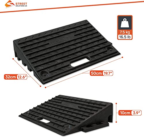Heavy-Duty Rubber Kerb Ramps | Set of 4