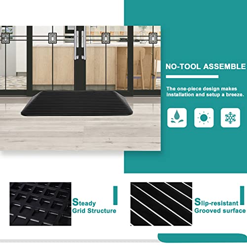 Heavy Duty Rubber Threshold Ramp - 3" Rise
