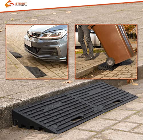 Heavy-Duty Rubber Kerb Ramps | Set of 4