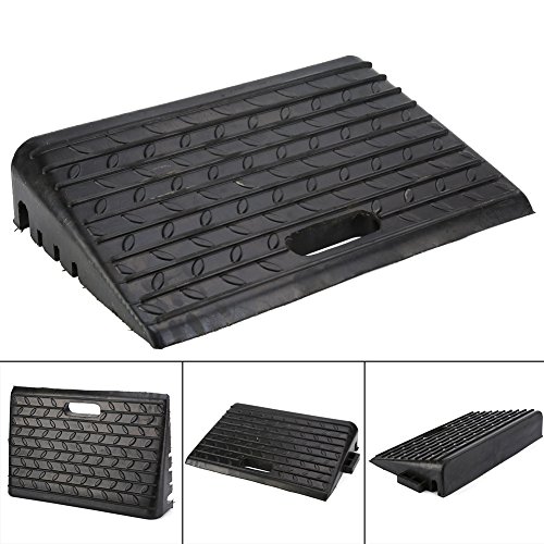 Black Rubber Kerb Ramps for Mobility Access