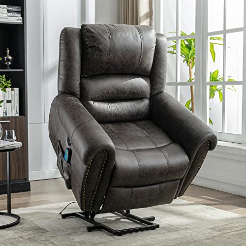 Large Power Lift Massage Recliner for Big Elderly