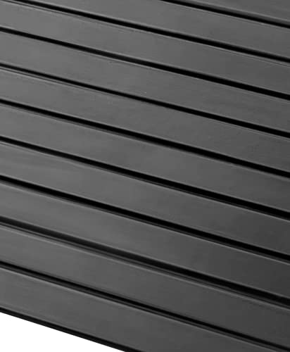 Solid rubber threshold ramp for mobility devices