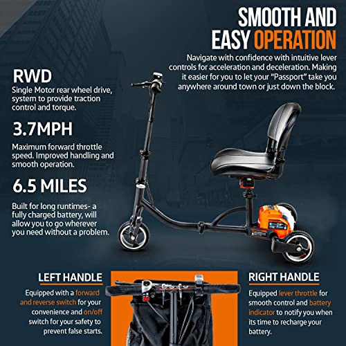 Compact 3-Wheel Folding Electric Scooter with Long Range