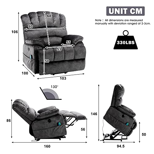 Electric Power Lift Massage Recliner for Elderly