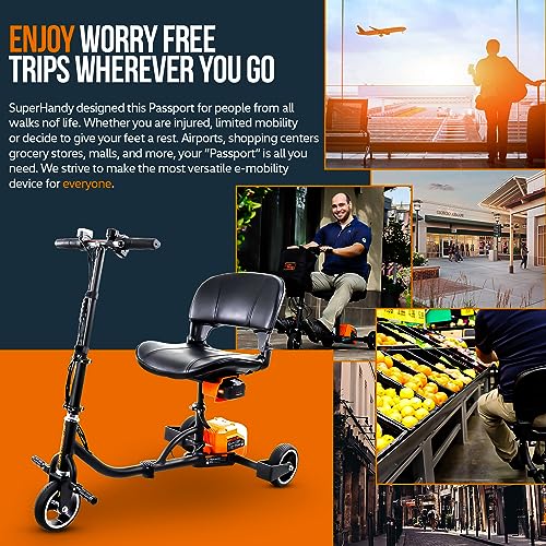 Compact 3-Wheel Folding Electric Scooter with Long Range