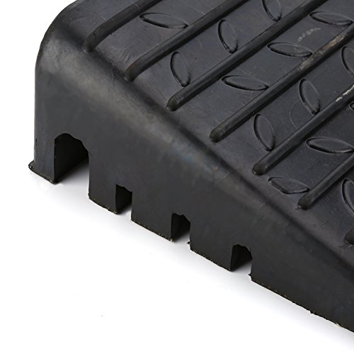Black Rubber Kerb Ramps for Mobility Access