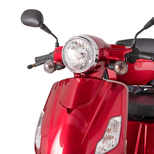 Red Electric Mobility Scooter with Lithium Battery