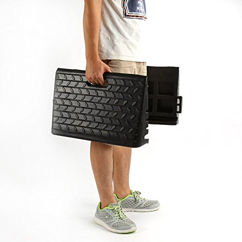 2-Pack Rubber Kerb Ramps for Mobility