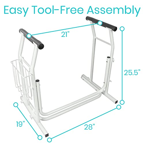Adjustable Toilet Safety Frame for Elderly and Disabled