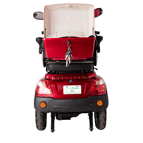 Red Electric Mobility Scooter with Lithium Battery