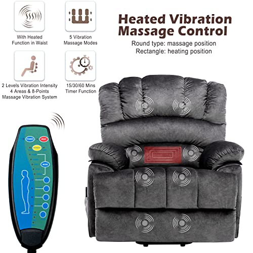 Electric Power Lift Massage Recliner for Elderly