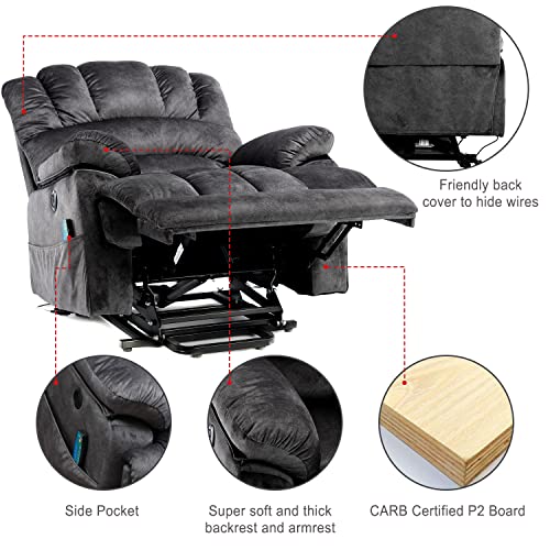 Electric Power Lift Massage Recliner for Elderly