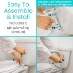 Adjustable Height Toilet Safety Handrail