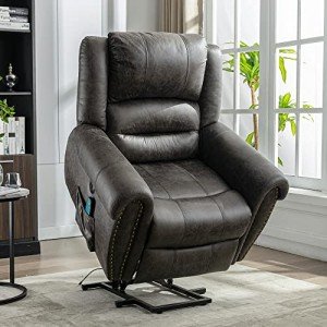 Large Power Lift Massage Recliner for Big Elderly