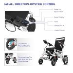 Electric Folding Wheelchair for Adults