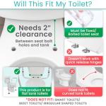 Adjustable Height Toilet Safety Handrail