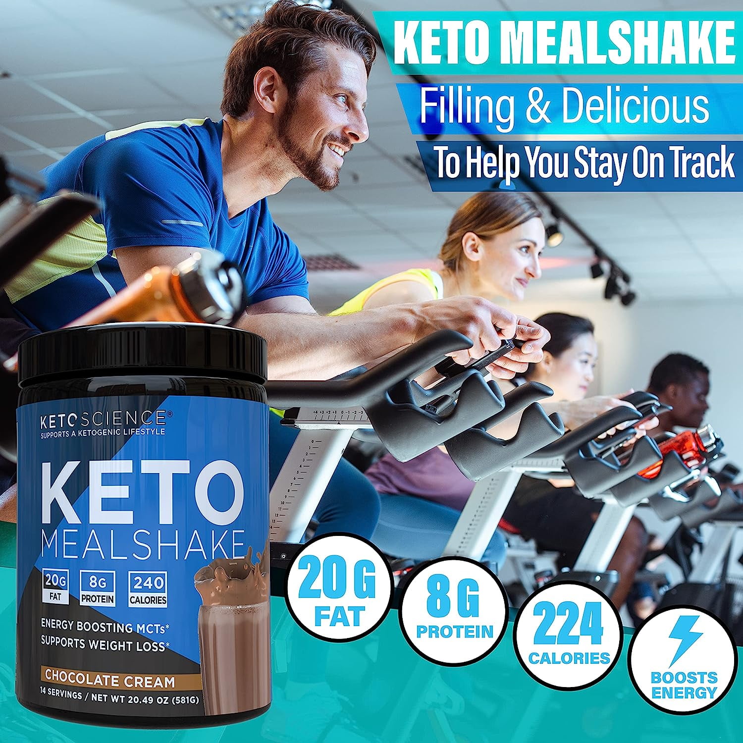 Keto Science Chocolate MCT Meal Shake