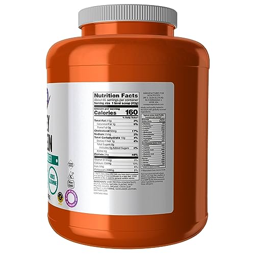 NOW Whey Protein, 24g BCAAs, Creamy Chocolate