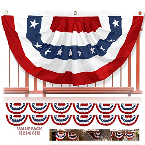 USA Patriotic Fan Flag - 3x6 Feet