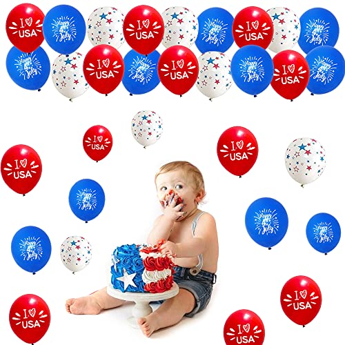 52-Piece 4th of July Patriotic Balloon Set