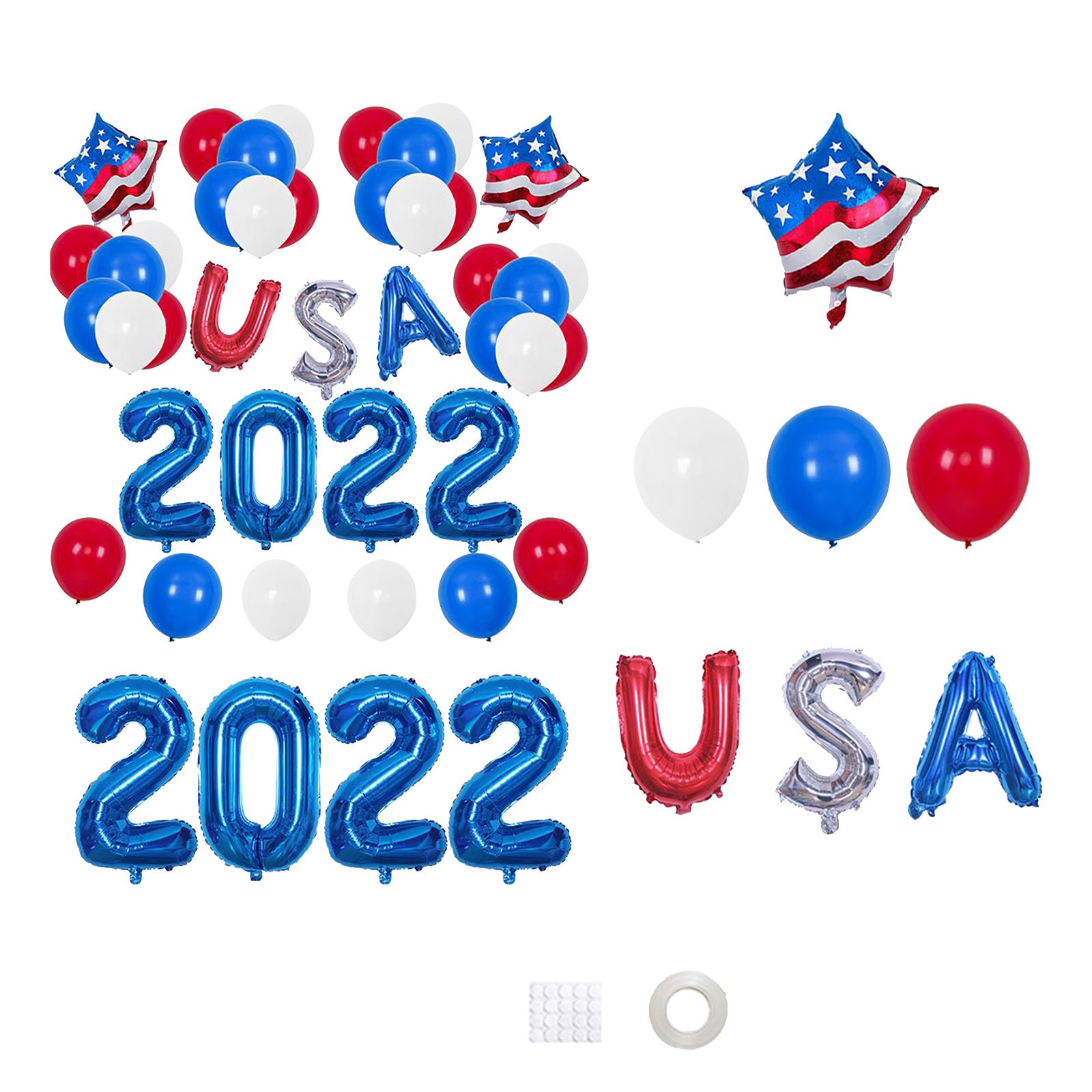 Patriotic Balloon Garland Kit for July 4th