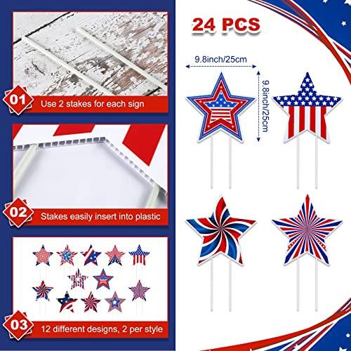 Reusable Patriotic Outdoor Yard Signs