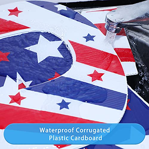 6-Piece Patriotic Yard Sign Set for July 4th