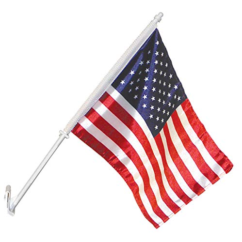 American Car Window Flag and Mount