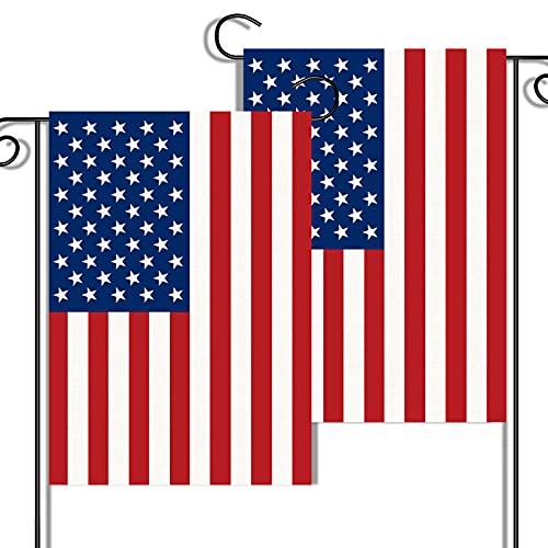 Patriotic Garden Flags, Double-Sided, Vibrant Colors